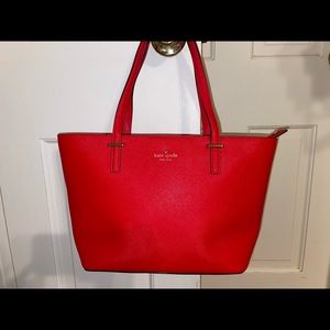 Gorgeous red Kate Spade tote